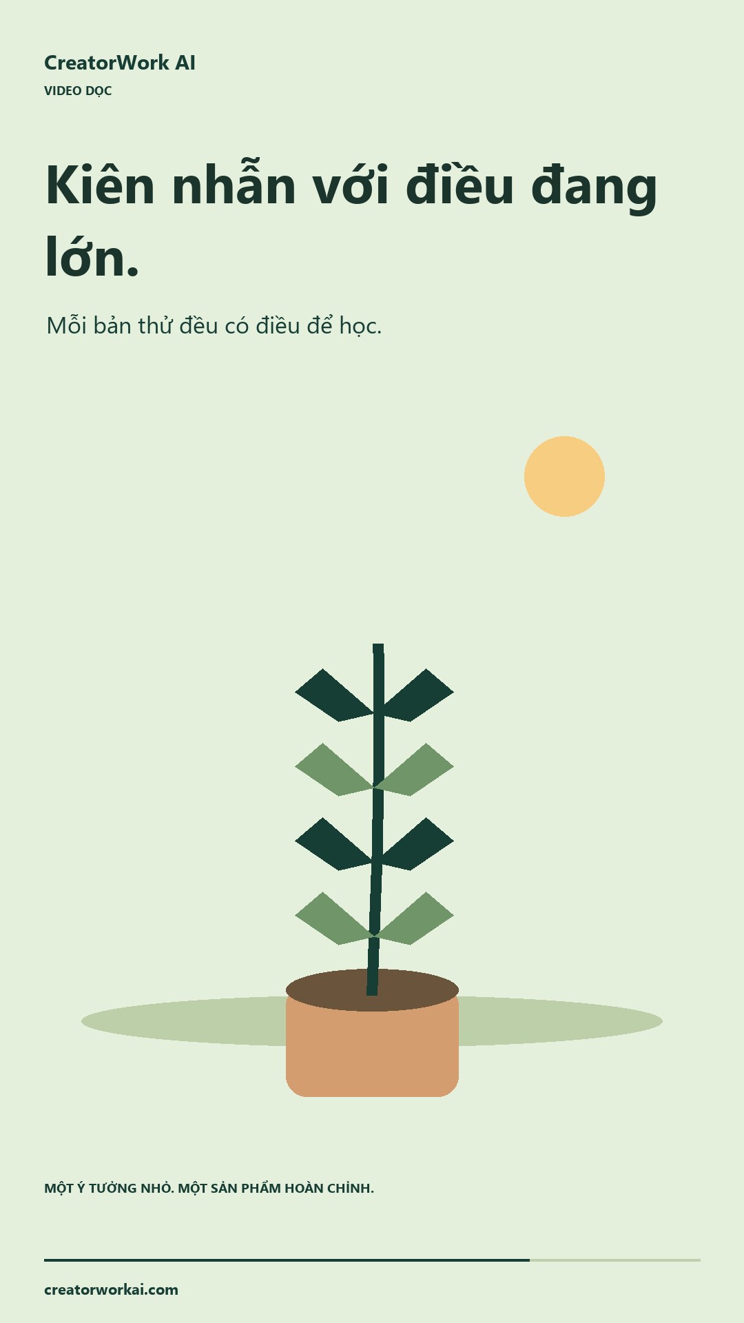 Khung hình từ dự án Một chút xanh